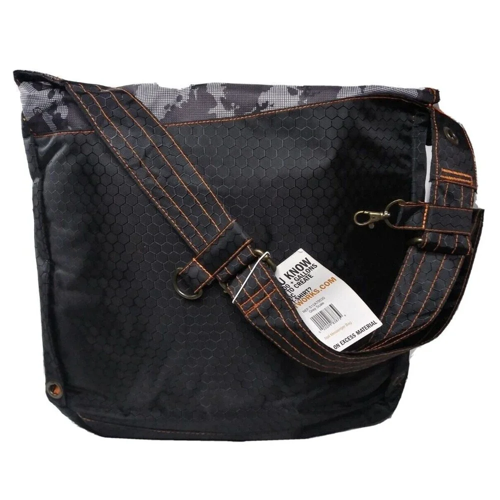 Looptworks Noll Messenger Bag Limited Edition Shoulder Bag Made in USA Gray